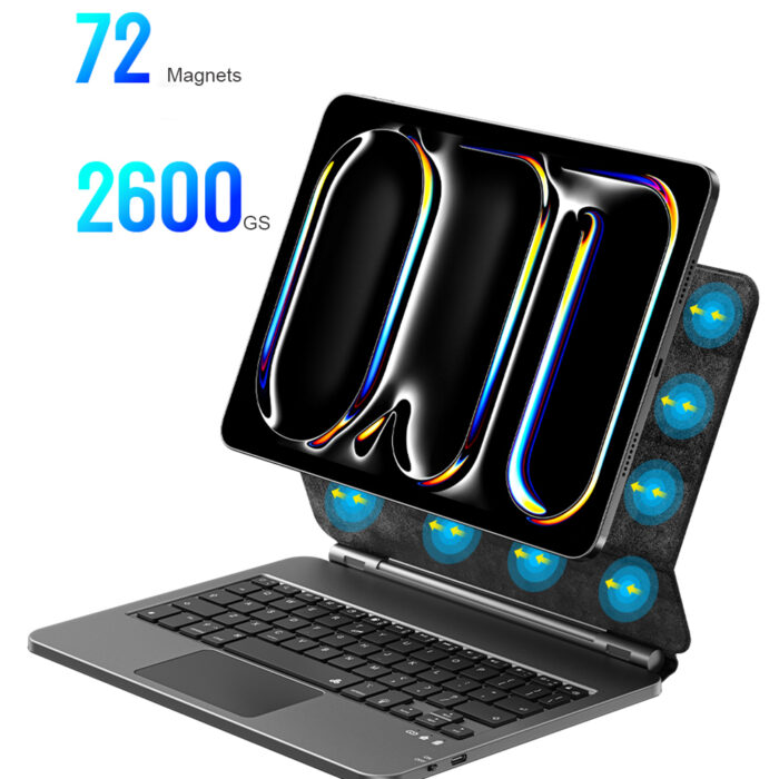 Wiwu - MK003 Magnetic Wireless iPad Keyboard - 智能省電極速磁感休眠