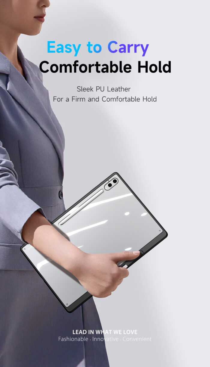 方便攜帶，握感舒適 光滑的 PU 皮革 為了牢固舒適的握持感