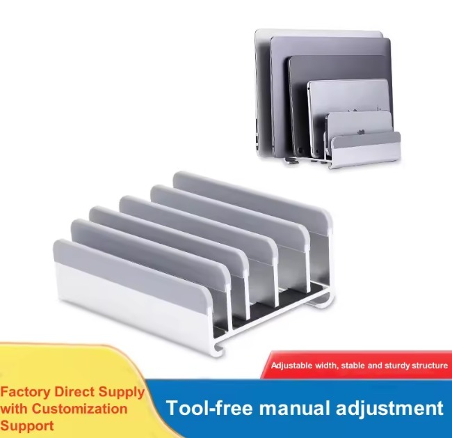 iDock 5槽 平板/手提電腦支架 彈性調節每格闊度