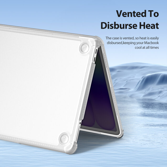 Dux Ducis MacBook Neo Transparent Case (透明/Transparent) - 通風散熱 機殼設有通風孔，因此熱量很容易散發出去，始終保持您的MacBook涼爽。