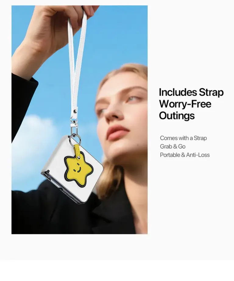 Includes Strap Worry-Free Outings Comes with a Strap Grab & Go Portable & Anti-Loss