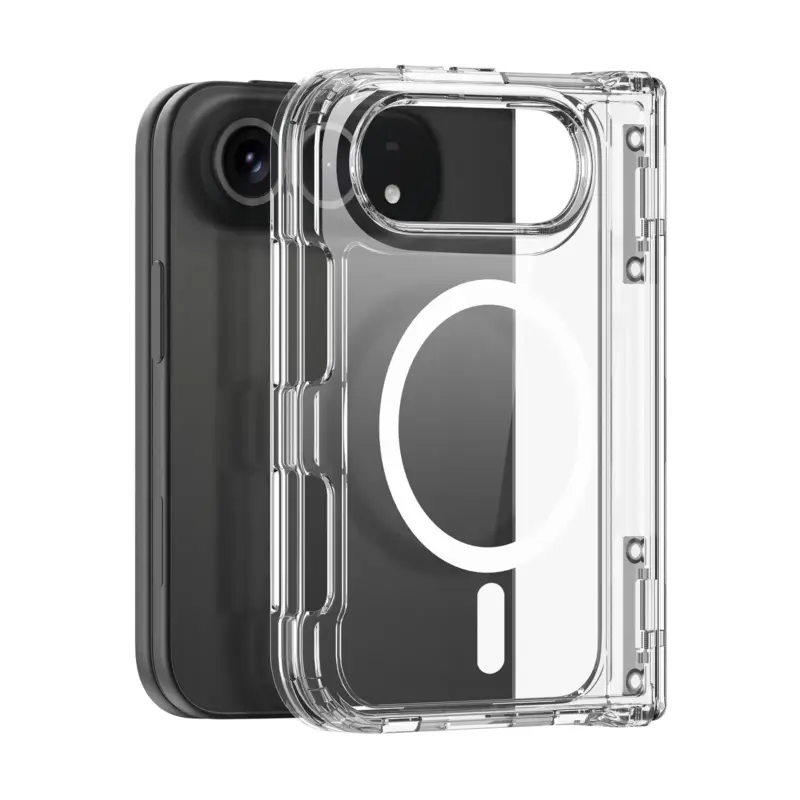 Dux Ducis Clin Mag系列 MagSafe 透明手機殼 for iPhone Duo (連鉸鏈保護)